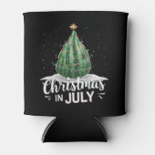 Kerstmis met watermeloen in de zomer van juli blikjeskoeler (Voorkant)