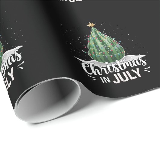 Kerstmis met watermeloen in de zomer van juli cadeaupapier (Rol Hoek)