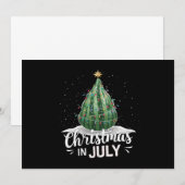 Kerstmis met watermeloen in de zomer van juli kaart (Voorkant / Achterkant)