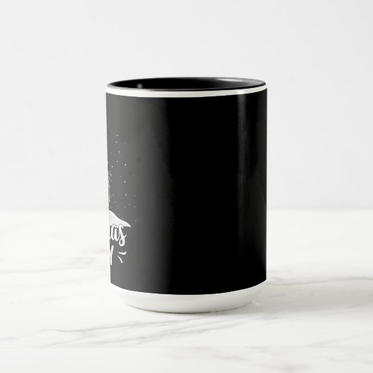 Kerstmis met watermeloen in de zomer van juli mok (Midden)