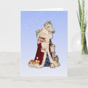 Kerstmis met Wenskaart Corgi Elves Feestdagen Kaart