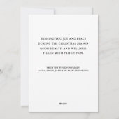 Kerstmis met winterwinter met pretkerst feestdagenkaart (Achterkant)