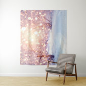 Kerstmis met winterwintersneeuwachtergrond wandkleed (In situ)