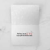 Kerstmis met witte dove op Wereldbol Kaart (Binnen)