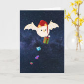 Kerstmis met witte tas kaart (Gele Bloem)