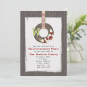 Kerstmis met Wood geïnspireerd door de Housewarmin Kaart (Staand voorkant)