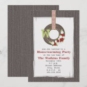 Kerstmis met Wood geïnspireerd door de Housewarmin Kaart (Voorkant / Achterkant)