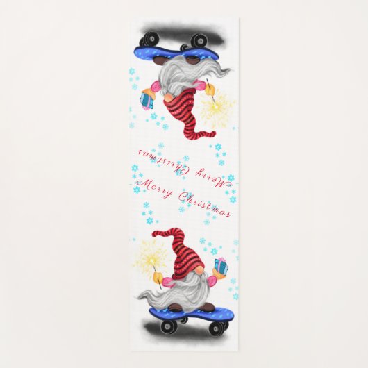 Kerstmis met Yoga Mat Gnome met Gifts (Voorkant)