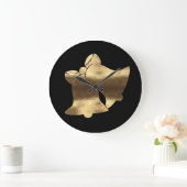 Kerstmis met zwarte gouden blik Festive Elegant Grote Klok (Huis)