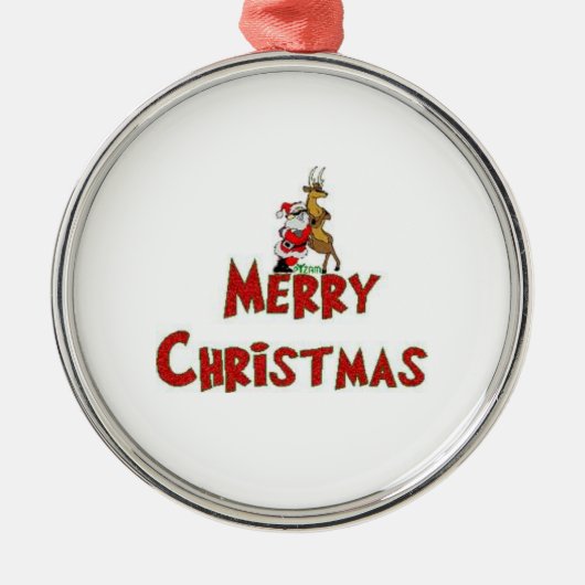 kerstmis metalen ornament (Voorkant)