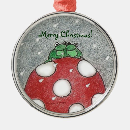 Kerstmis :-) metalen ornament (Voorkant)