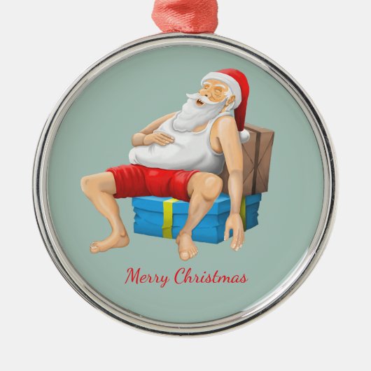 kerstmis metalen ornament (Voorkant)