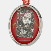 Kerstmis Metalen Ornament (Links)