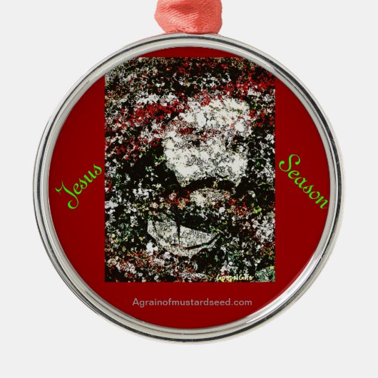 Kerstmis Metalen Ornament (Voorkant)