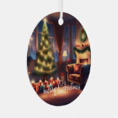 Kerstmis Metalen Ornament (Voorkant Rechts)