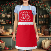 Kerstmis Mevrouw Claus Schattig Rood Schort