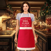 Kerstmis Mevrouw Claus Schattig Rood Schort