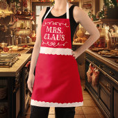 Kerstmis Mevrouw Claus Schattig Rood Schort