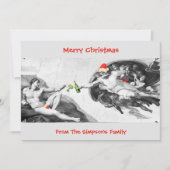 Kerstmis Michelangelo Funny Invitation Card Kaart (Voorkant)