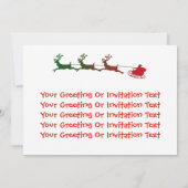 Kerstmis Michelangelo Funny Invitation Card Kaart (Achterkant)