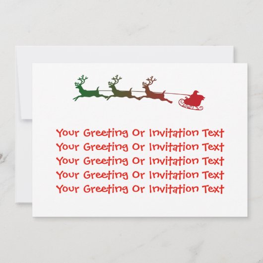 Kerstmis Michelangelo Funny Invitation Card Kaart (Achterkant)