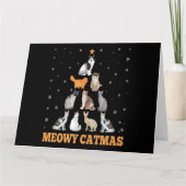 Kerstmis Mieuw Kerstkat Feestdag Kat Liefhebber Ge Kaart (Voorkant)