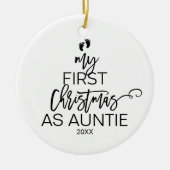 Kerstmis Mijn eerste kerstfeest als tante Keramisch Ornament (Voorkant)