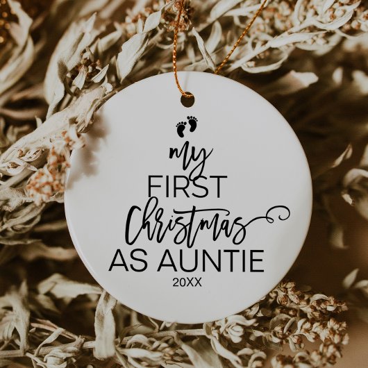Kerstmis Mijn eerste kerstfeest als tante Keramisch Ornament