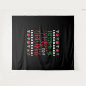 Kerstmis - Mijn kinderen zetten de vrolijkheid in Wandkleed (Voorkant (horizontaal))