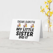 KERSTMIS MIJN ZUSJE HEEFT HET GEDAN KAART (Gele Bloem)