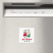 Kerstmis Mijnheer Mevrouw Net Getrouwd Magneet (Insitu (Vaatwasser))