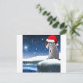Kerstmis Milo (het Puppy van Bull terrier) Feestdagenkaart (Staand voorkant)