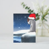 Kerstmis Milo (het Puppy van Bull terrier) Feestdagenkaart (Staand voorkant)