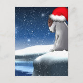 Kerstmis Milo (het Puppy van Bull terrier) Feestdagenkaart (Voorkant)