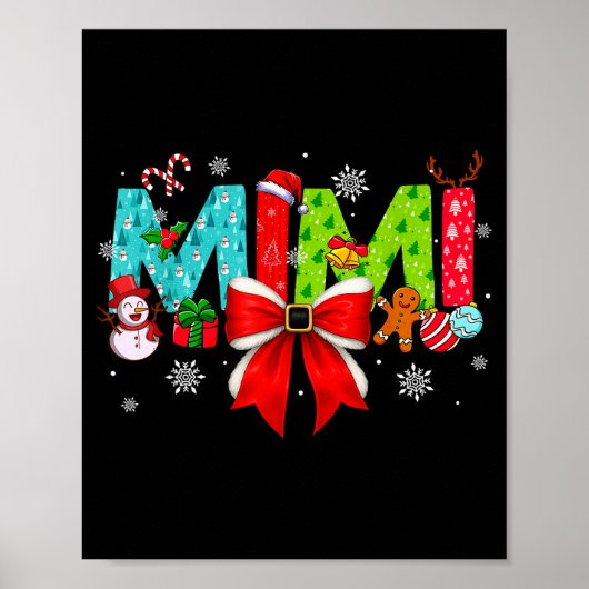 Kerstmis Mimi Coquette Strik Mimi Kerstmis Poster (Voorkant)