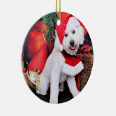 Kerstmis - Mini Doodle - Winston Keramisch Ornament (Rechts)