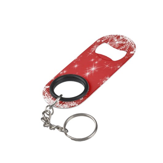 Kerstmis Mini Flessenopener (Achterkant Gekanteld)
