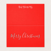 Kerstmis Mini-kaarten personaliseren aangepaste no Kaart (Buitenkant ongevouwen)