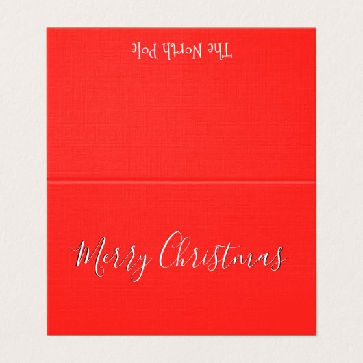 Kerstmis Mini-kaarten personaliseren aangepaste no Kaart (Buitenkant ongevouwen)