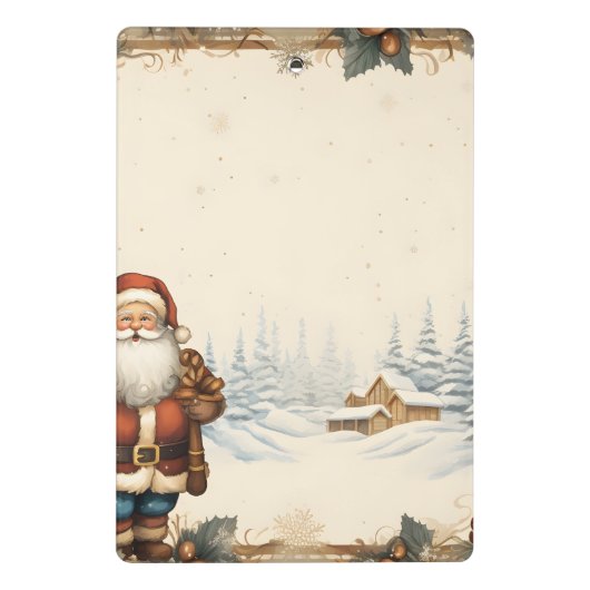 Kerstmis Mini Klembord (Achterkant)