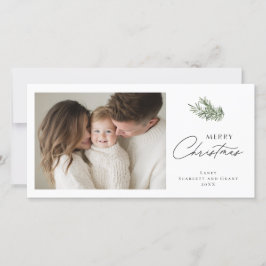 Kerstmis Minimaal Kerstboeket Feestdagenkaart