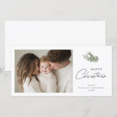 Kerstmis Minimaal Kerststuk Feestdagenkaart (Voorkant / Achterkant)