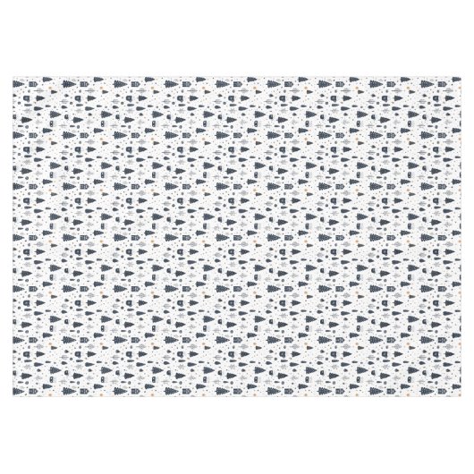 Kerstmis Minimale Zwart-wit Moderne vakantie Tafelkleed (Voorkant (Horizontaal))