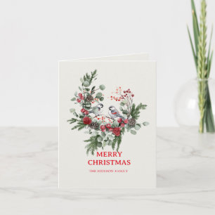 Kerstmis Minimalistisch Eenvoudig Woud 1  Feestdagen Kaart