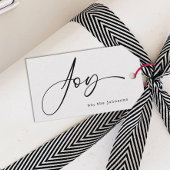 Kerstmis minimalistisch modern eenvoudig cadeaulabel