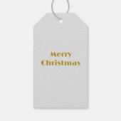 Kerstmis minimalistisch Monogram in Lijsten Custom Cadeaulabel (Achterkant)