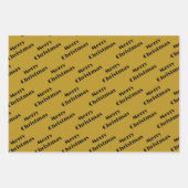 Kerstmis minimalistisch Monogram in Lijsten Custom Inpakpapier Vel (Voorkant 3)