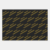 Kerstmis minimalistisch Monogram in Lijsten Custom Inpakpapier Vel (Voorkant 2)