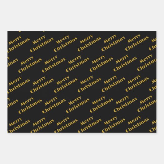 Kerstmis minimalistisch Monogram in Lijsten Custom Inpakpapier Vel (Voorkant 2)