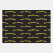 Kerstmis minimalistisch Monogram in Lijsten Custom Inpakpapier Vel (Voorkant 2)